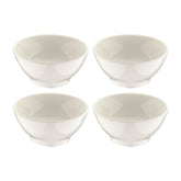 Bonna China Gourmet dia.5.5" h:2.75" 15 oz. Round Warm White Porcelain Bowl (Set of 4)